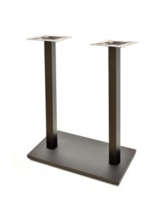 Mesa BEVERLY, alta, negra, base rectangular de 115 cms y tapa de 120x80 cms. Color a elegir