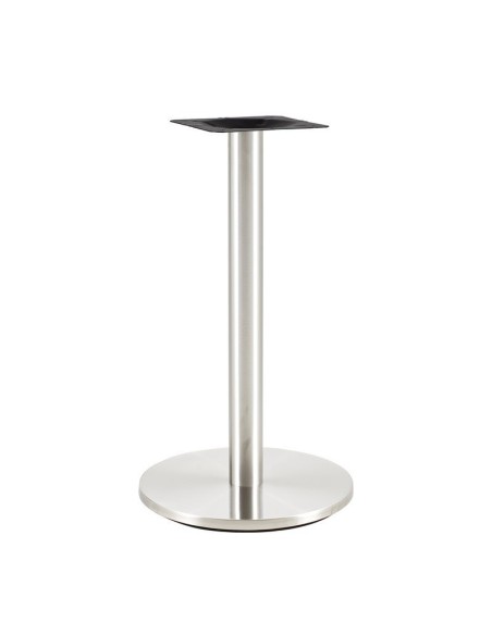 Mesa BENAGIL, acero inoxidable, base de 72 cms y tapa 80 x 80 cms. Color a elegir