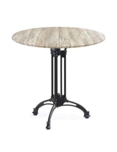 Mesa EIFFEL NEW, aluminio, 3 pies, negra, base de 70 cms y tapa 60 cms. Color a elegir