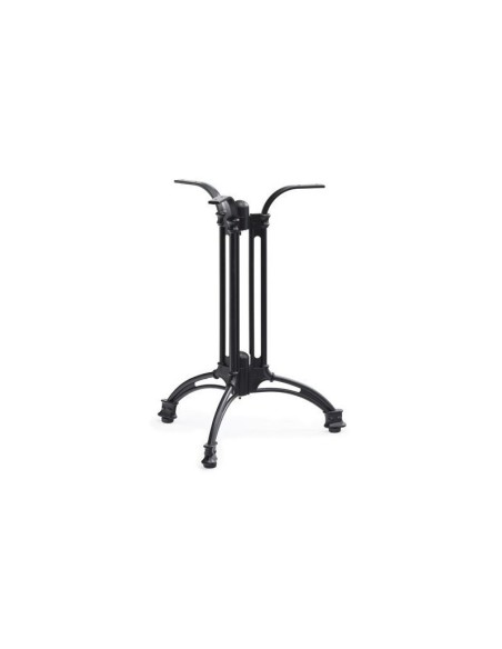 Mesa EIFFEL NEW, aluminio, 3 pies, negra, base de 70 cms y tapa 60 x 60 cms. Color a elegir