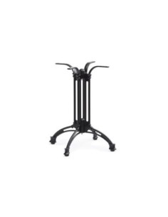 Mesa EIFFEL NEW, aluminio, 4 pies, negra, base de 70 cms y tapa 60 cms. Color a elegir 2