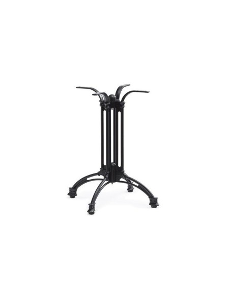 Mesa EIFFEL NEW, aluminio, 4 pies, negra, base de 70 cms y tapa 70 cms. Color a elegir