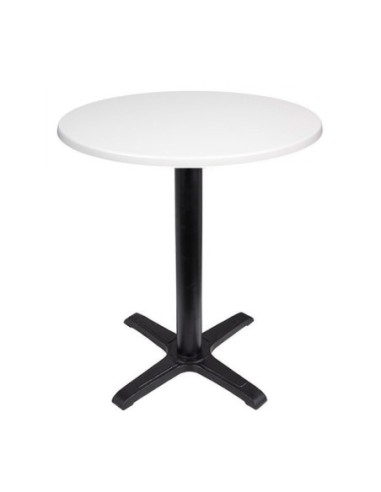 Mesa CARIBE, negra, base de 72 cms y tapa de 60 cms. Color a elegir