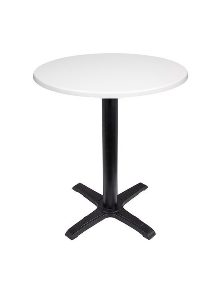 Mesa CARIBE, negra, base de 72 cms y tapa de 60 cms. Color a elegir