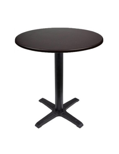 Mesa CARIBE, negra, base de 72 cms y tapa de 70 cms. Color a elegir