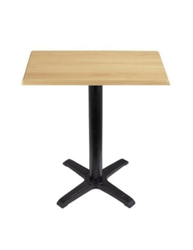 Mesa CARIBE, negra, base de 72 cms y tapa de 60 x 60 cms. Color a elegir