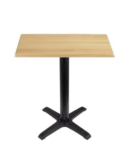 Mesa CARIBE, negra, base de 72 cms y tapa de 60 x 60 cms. Color a elegir