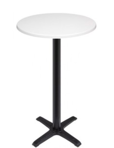 Mesa CARIBE, alta, negra, base de 110 cms y tapa de 70 cms. Color a elegir 2