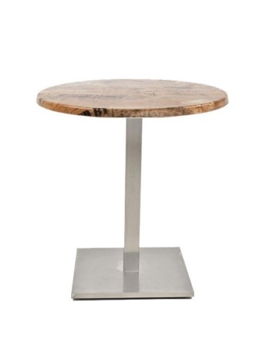 Mesa IPANEMA, acero inoxidable, base de 72 cms y tapa 70 cms. Color a elegir