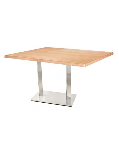 Mesa IPANEMA, acero inoxidable, tapa 110 x 70 cms. Color a elegir