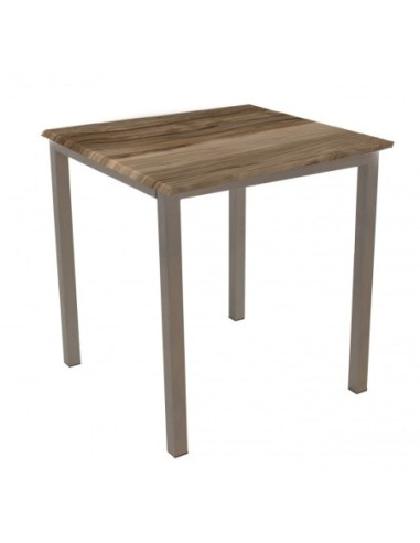 Mesa LIRIO, metal, base de 65 x 65 cms y tapa 70 x 70 cms. Color a elegir