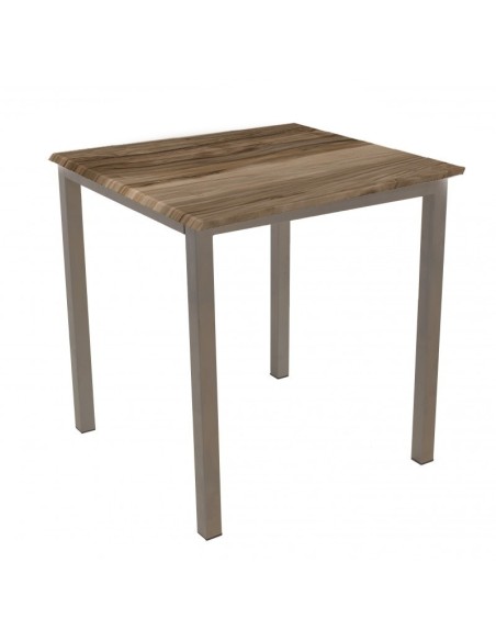 Mesa LIRIO, metal, base de 65 x 65 cms y tapa 70 x 70 cms. Color a elegir