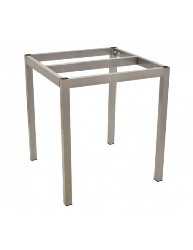 Mesa LIRIO, metal, base de 65 x 65 cms y tapa 70 x 70 cms. Color a elegir