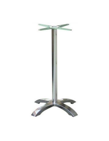 Mesa MILAN, alta, aluminio, 4 radios, base de 110 cms y tapa 60 cms. Color a elegir