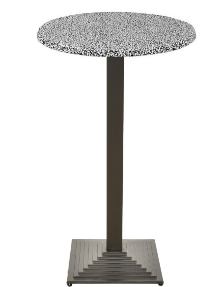 Mesa ELBA, alta, negra, base de 110 cms y tapa de 70 cms. Color a elegir