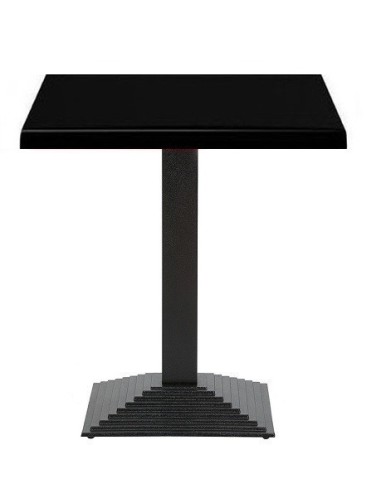 Mesa ELBA, negra, base de 72 cms y tapa de 60 x 60 cms. Color a elegir
