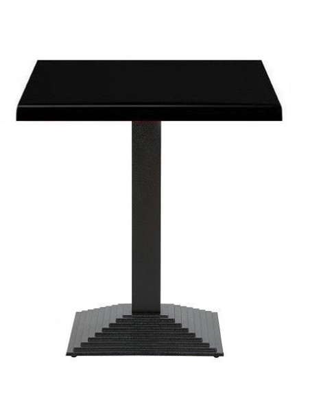 Mesa ELBA, negra, base de 72 cms y tapa de 60 x 60 cms. Color a elegir