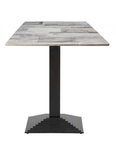 Mesa ELBA, negra, base de 72 cms y tapa de 70 x 70 cms. Color a elegir