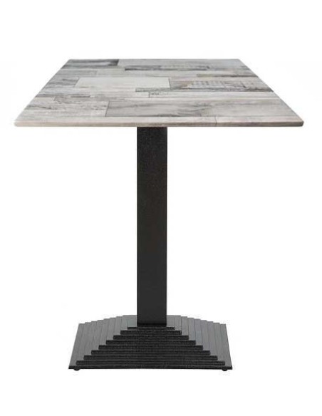 Mesa ELBA, negra, base de 72 cms y tapa de 70 x 70 cms. Color a elegir