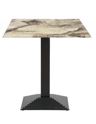 Mesa ELBA, negra, base de 72 cms y tapa de 70 x 70 cms. Color a elegir