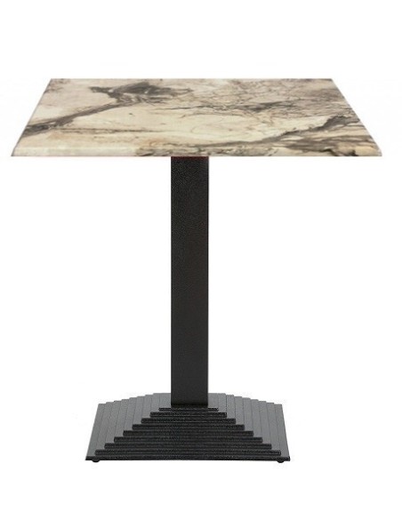 Mesa ELBA, negra, base de 72 cms y tapa de 70 x 70 cms. Color a elegir