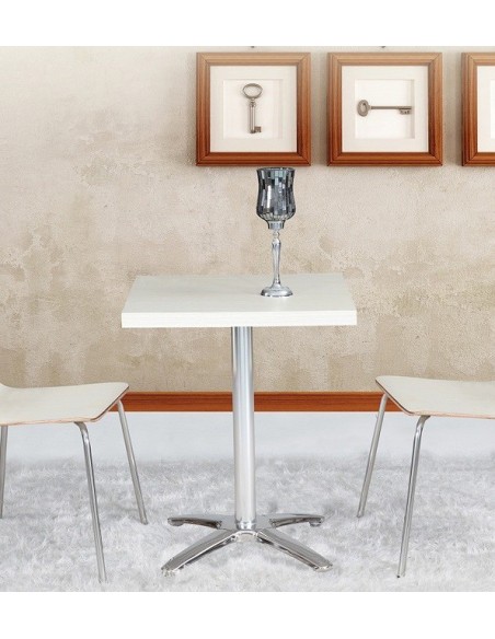 Tablero de mesa ANISA, blanco roto, 80 x 80 cms