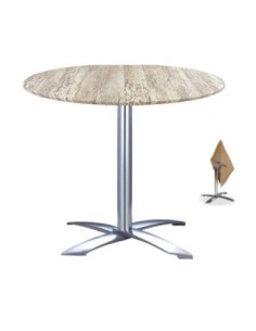 Mesa GATHER, aluminio, abatible, base de 73 cms y tapa 70 cms. Color a elegir 2