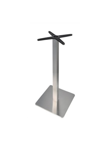 Mesa RHIN, alta, acero inoxidable, base de 110 cms y tapa 60 cms. Color a elegir