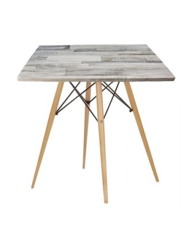 Mesa STAR, madera, base de 71 cms y tapa de 60 x 60 cms. Color a elegir