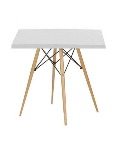 Mesa STAR, madera, base de 71 cms y tapa de 70 x 70 cms. Color a elegir