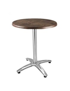 Mesa ROMA, aluminio, 4 radios, base de 72 cms y tapa 70 cms. Color a elegir 2