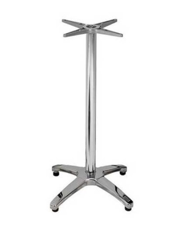 Mesa ROMA, alta, aluminio, 4 radios, base de 112 cms y tapa 70 cms. Color a elegir