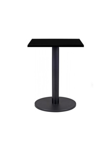 Mesa BOHEME, negra, base de 72 cms y tapa de 60 x 60 cms. Color a elegir
