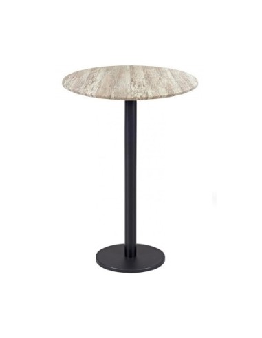 Mesa BOHEME, alta, negra, base de 110 cms y tapa de 60 cms. Color a elegir