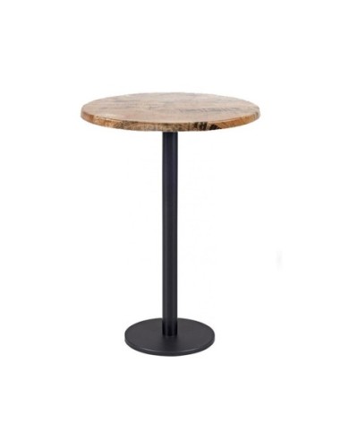 Mesa BOHEME, alta, negra, base de 110 cms y tapa de 70 cms. Color a elegir