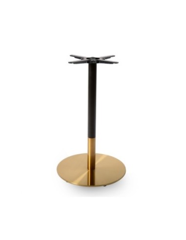 Mesa VERSALLES NEW, dorada y negra, base de 72 cms y tapa de 80 cms. Color a elegir