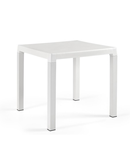 Mesa DITA, polipropileno blanco, 80 x 80 cms