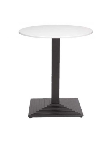 Mesa TIBER, negra, base de 72 cms y tapa de 80 cms. Color a elegir