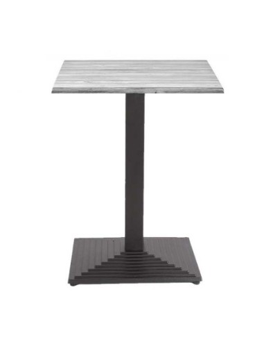 Mesa TIBER, negra, base de 72 cms y tapa de 80 x 80 cms. Color a elegir