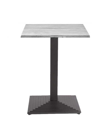 Mesa TIBER, negra, base de 72 cms y tapa de 80 x 80 cms. Color a elegir
