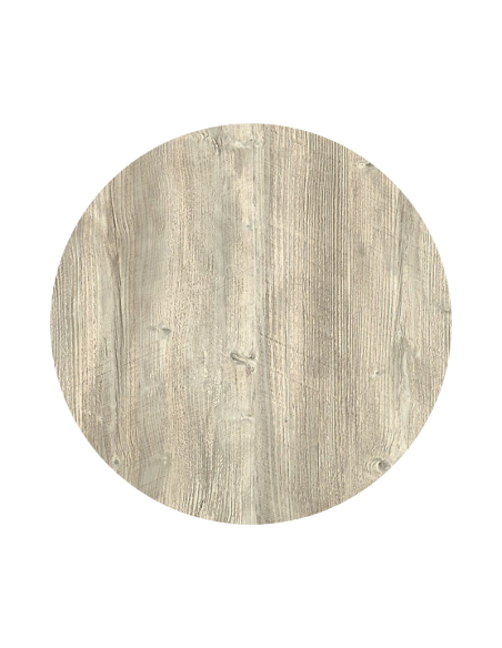 Mesa alta TIBER, negra, base de 110 cms y tapa de 80 cms. Color a elegir