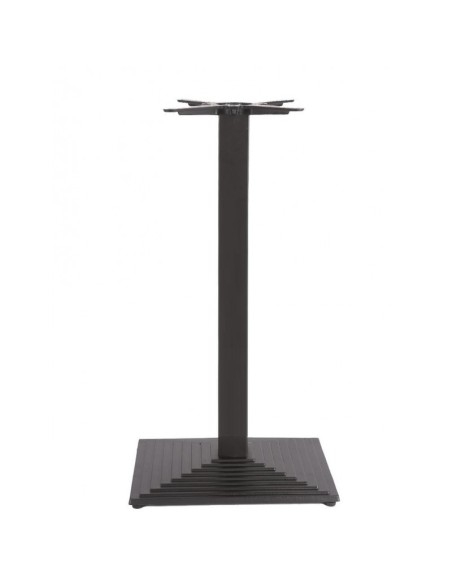 Mesa alta TIBER, negra, base de 110 cms y tapa de 80 cms. Color a elegir