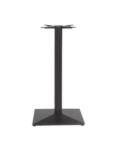 Mesa alta TIBER, negra, base de 110 cms y tapa de 80x80 cms. Color a elegir