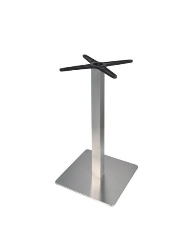 Mesa RHIN, acero inoxidable, base de 73 cms y tapa 60 cms. Color a elegir