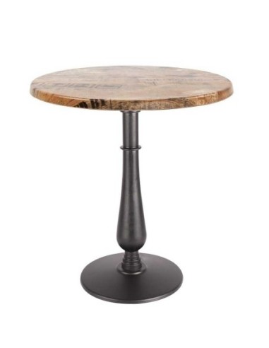 Mesa TÁMESIS, negra, base de 72 cms y tapa de 60 cms. Color a elegir