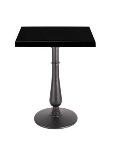 Mesa TÁMESIS, negra, base de 72 cms y tapa de 60x60 cms. Color a elegir