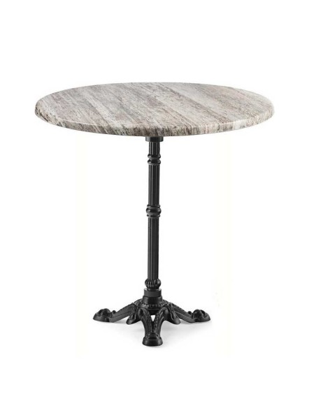 Mesa BRISTOL, fundición, 3 pies, negra, tapa 70 cms. Color a elegir