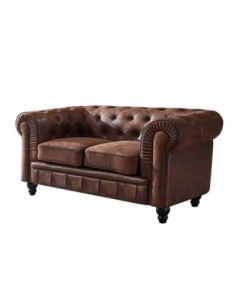 Sofá CHESTER, 2 plazas, similpiel vintage