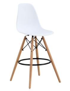 Taburete STAR (SU), madera, carcasa blanca