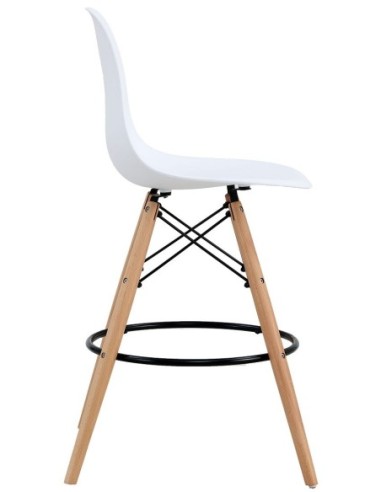 Taburete STAR (SU), madera, carcasa blanca